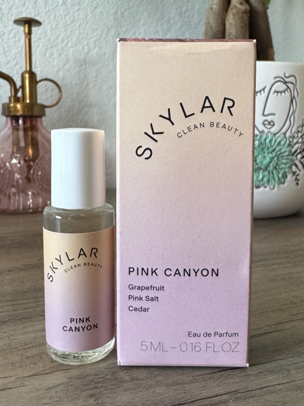 Skylar Pink Canyon - Eau de Parfum - glass bottle rollerball .16 oz NIB